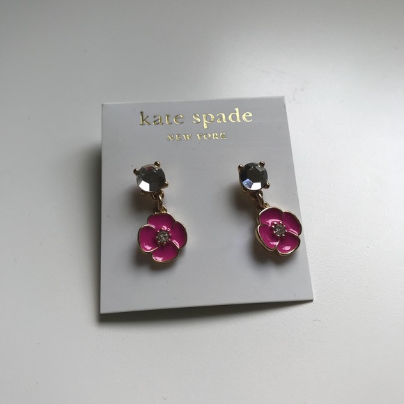 Kate Spade Women’s Pink Flower Earrings